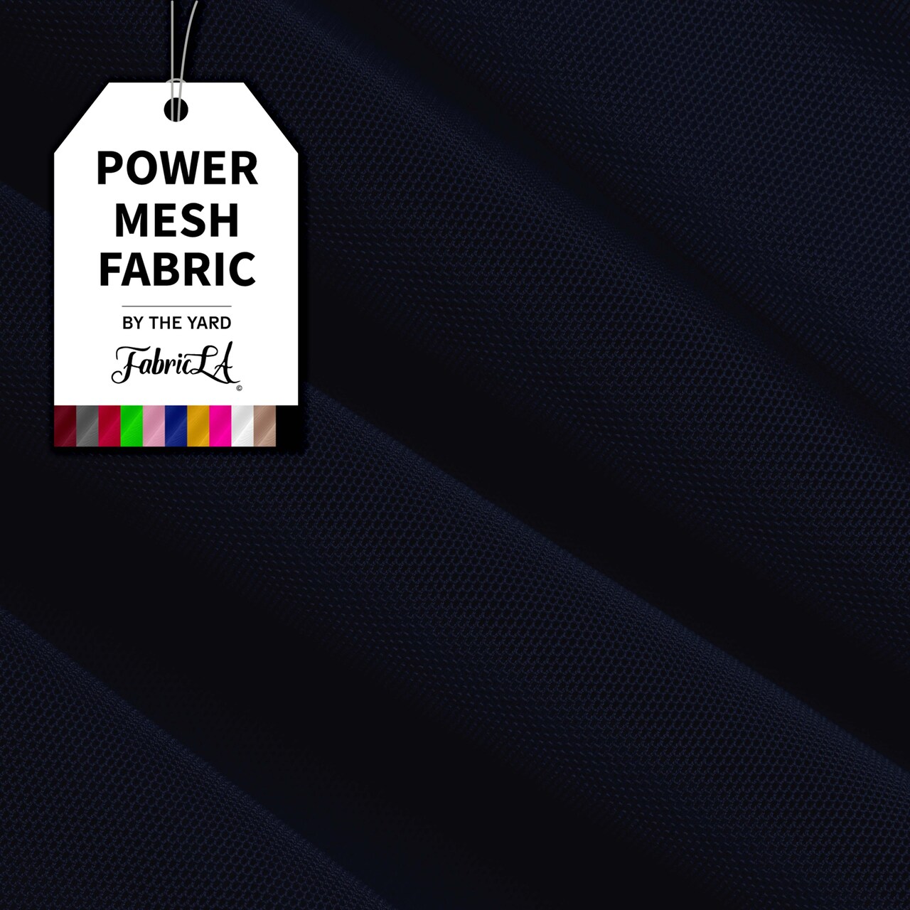 FabricLA Power Mesh Fabric | 4-Way Stretch Nylon Mesh Fabric | Lightweight Sheer Nylon Spandex Stretch Mesh Fabric | 60" inch Wide